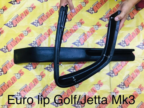 Eurolip Mk3 Golf Jetta A3 Plástico 2 Piezas Flexible