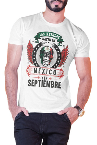 Playera Personalizada Fiestas Patria Viva México Leyendas