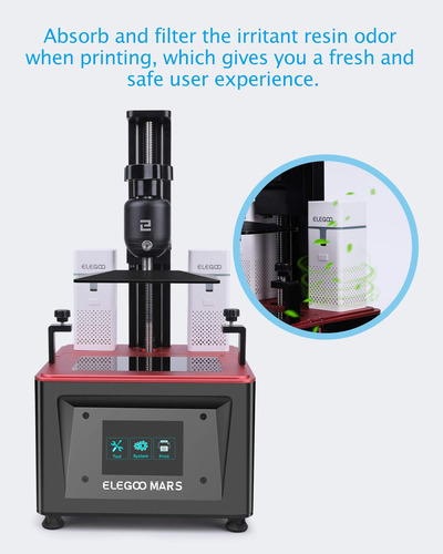 Purificador De Aire Elegoo Mini Con Filtro De Carbón Activad