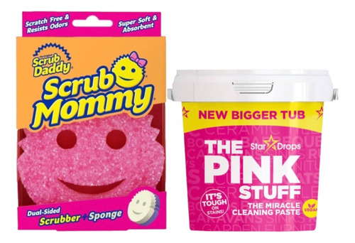 Pack 1 Scrub Mommy + 1 Pasta Pink Stuff