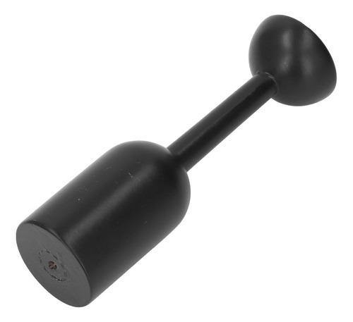 Portavelas Negro De Madera Con Forma De Columna Romana Vinta