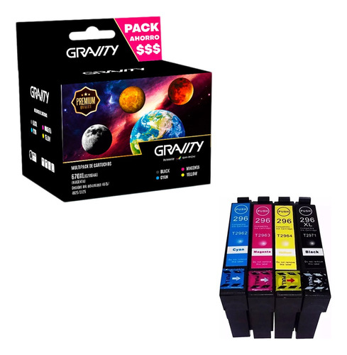 Pack 4 Cartuchos Compatibles Para Epson Xp-231/xp-241/xp-441