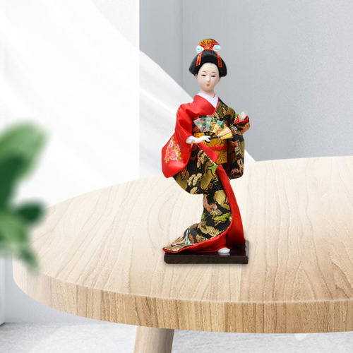 Barra De Escritório Boneca Gueixa Japonesa Quimono De 11