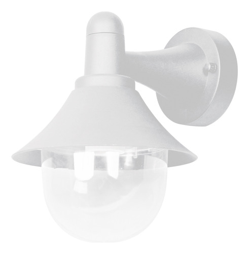 Lámpara De Muro Term Blanco/globo Transp, Vd7036/bl, Calux Estructura Blanco