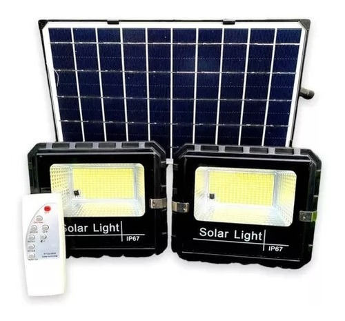 Focos Proyector Solar Dúo 400w + 400w+panel Solar