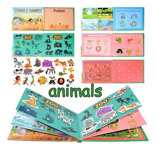 Book Montessori Toys Educational Activity Book Sil