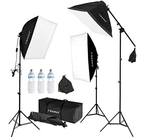 Craphy Professional Photo Studio Luces De Caja Suave Kit De 