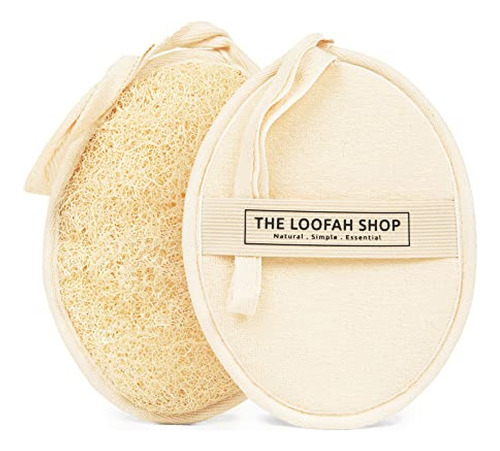 The Loofah Shop Esponja De Baño De Lufa, Exfoliante Corporal