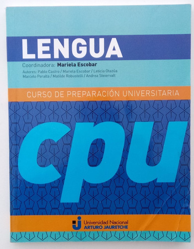 Lengua Curso Preparación Universitaria Arturo Jaureche Libro