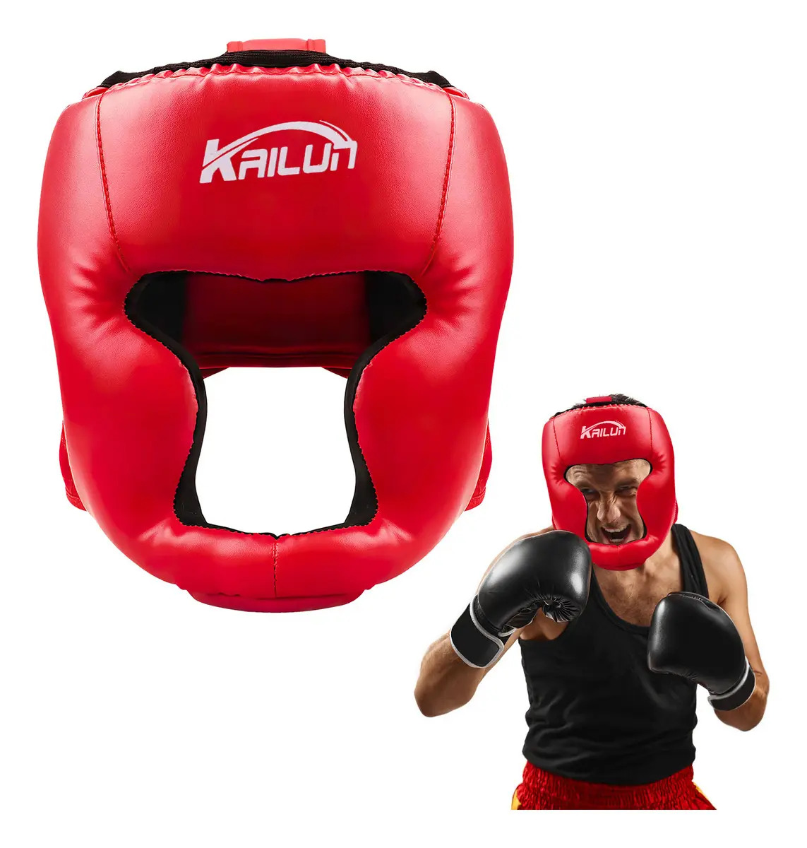 Careta Casco Para Boxeo Taekwondo De Barra Protector Cabeza