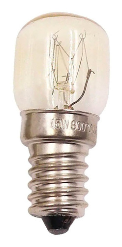 Imagem 1 de 7 de Lâmpada Forno Fogão Geladeira E14 Tu25 220v Kit 2 Com Peças