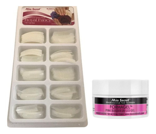 Pack Gel Constructor Ms 15ml+tips Fancy Natural 100u Estylos