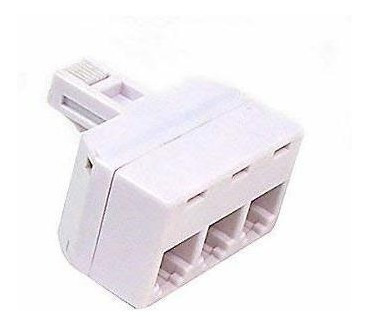 Adaptador De Divisor De Pared De Línea Modular De 3 Vías