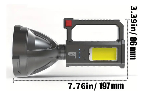 Linterna Cacería Light Super Ak47 Usb Recargable+trípode