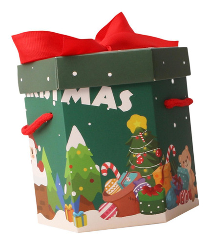 6 Caja De Regalo De Navidad, Contenedor De Dulces Para Las