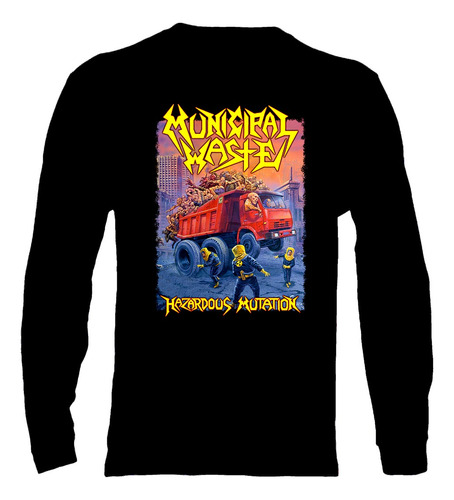 Polera Manga Larga Municipal Waste - Ver 05 - Hazardous Muta