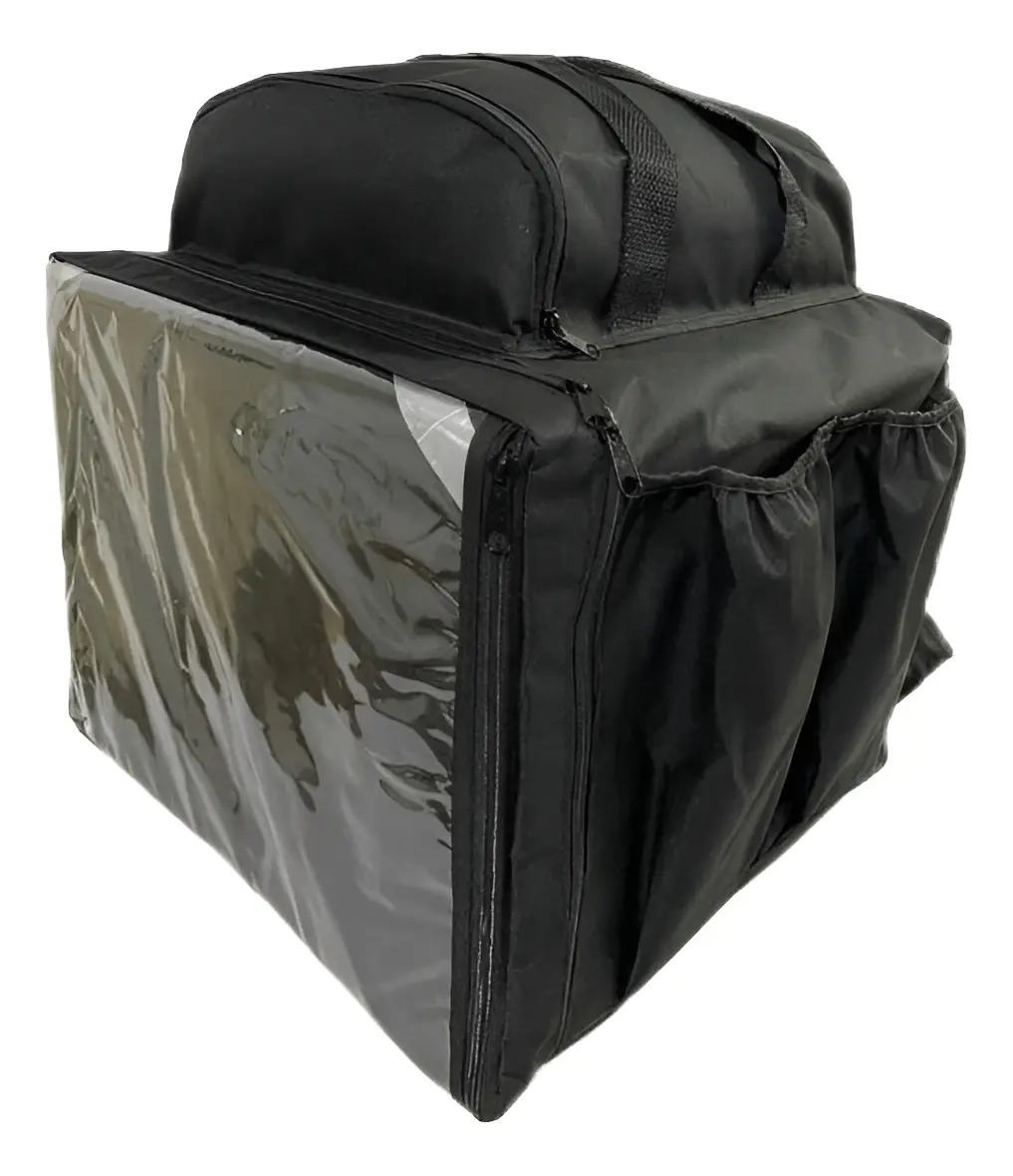 Bag Motoboy Capa Mochila Delivery Reforçada Sem Isopor Cor Preto