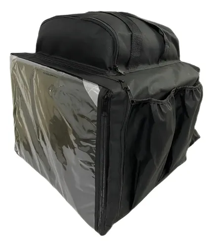 Bag Motoboy Capa Mochila Delivery Reforçada Sem Isopor Cor Preto