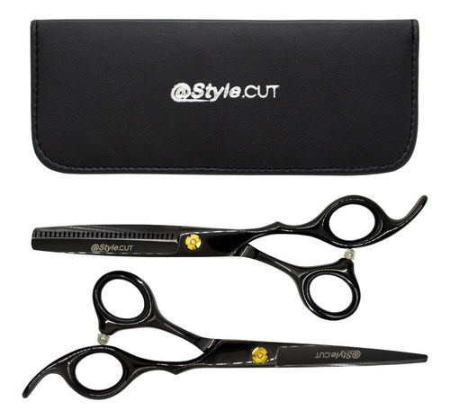 Style.cut Tijeras Curvas Cobalto Black De Corte 6 + Pulir 6