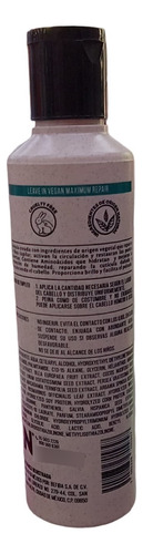 Tratamiento Capilar Leave In Vegan 300ml Nefertiti