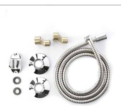 Llave Tina Ducha Monomando Cromada Set Completo