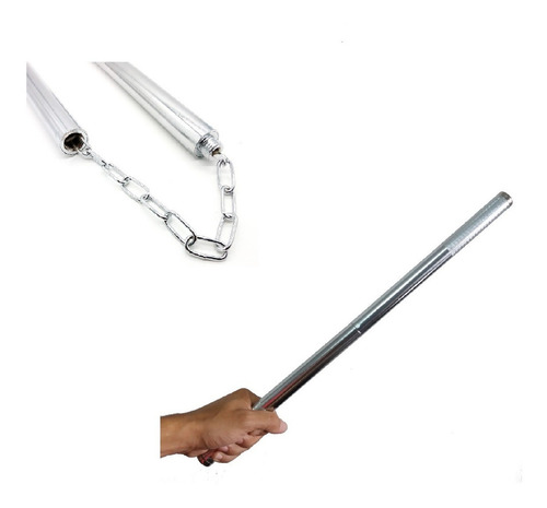 Nunchaku Tchaco Ninja E Bastão Militar Combate Metal