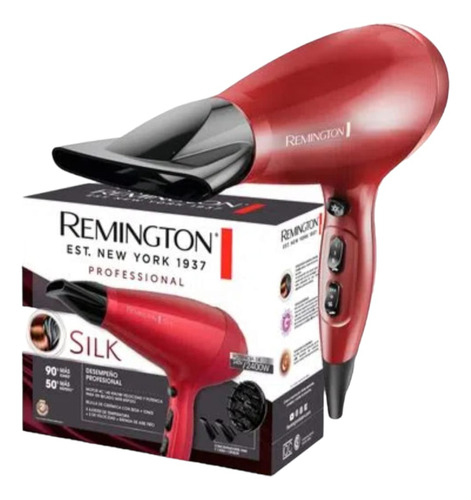 Secador Remington Silk Profesional Ac9096 Bordo 2400w