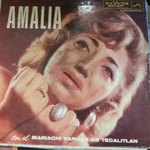 Disco Lp:amalia- Con Vargas Tecalitlan