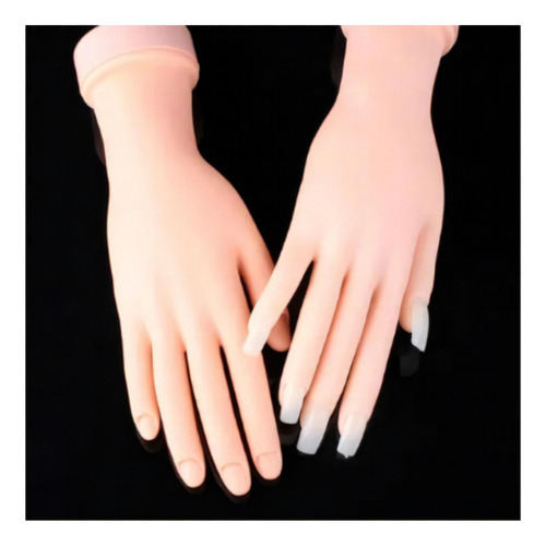 Mão Flexível Silicone Treino Alongamento Unhas Gel Polygel