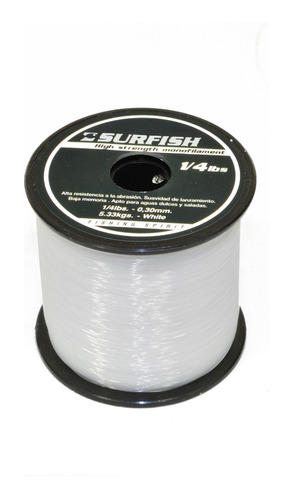 Monofilamento Nylon Surfish Bobina 1/4lbs 0.40mm 750m 9kg