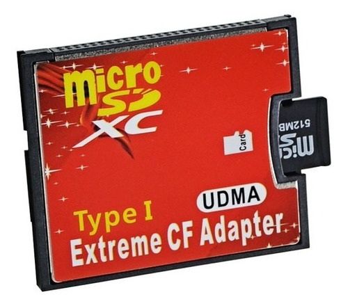 Lector Adaptador Micro Sd Hc A Compact Flash Udma