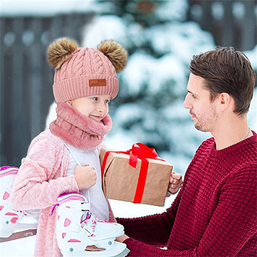 -conjunto De Gorro De Invierno Para Niños, Bufanda Y Guantes