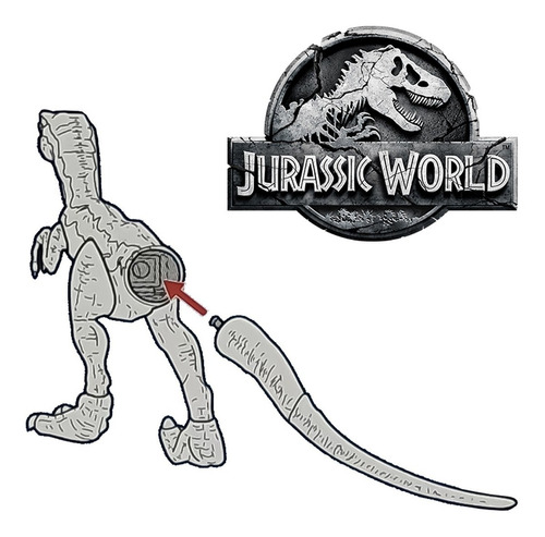 Imagem 5 de 7 de Dinossauro Velociraptor Blue Jurassic World - Mattel - Fny41
