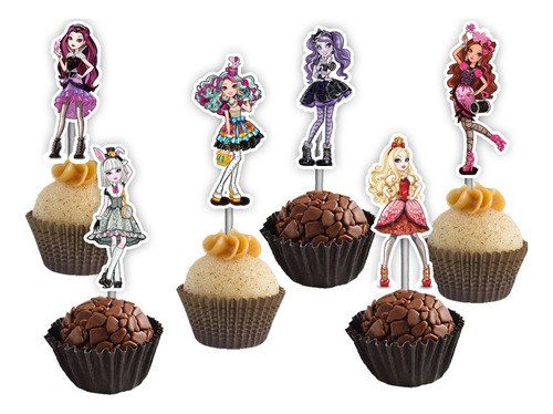 100 Toppers Para Doces - Monster High