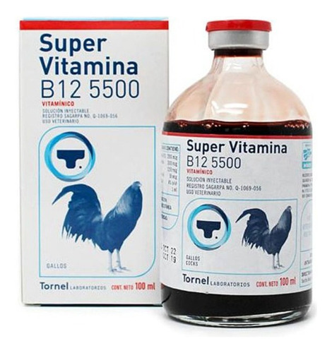 Super Vitamina B12 5500 Para Caballos, Aves De Combate 100ml