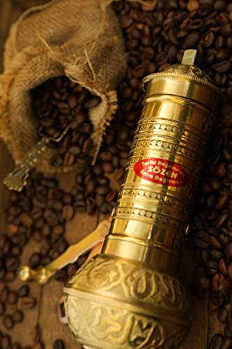 7.6 - Molinillo De Café De Latón Manual, Hecho A Mano, Hecho