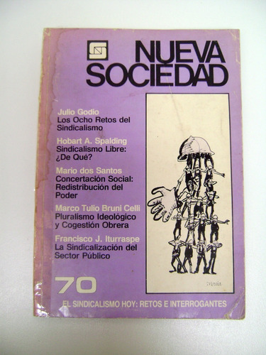 Revista Nueva Sociedad 70 Venezuela Godio Sindicalismo Boedo