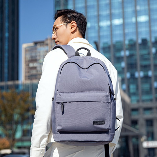 Mochila Casual Mark Ryden Modelo Mr3606 Color Gris Oscuro Diseño De La Tela Lisa