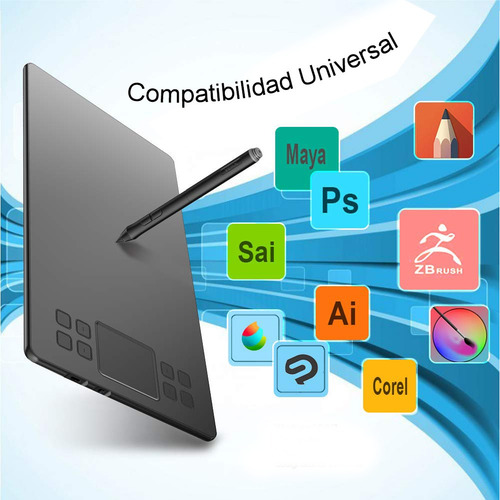 Imagen 5 de 9 de Tableta Grafica Digitalizadora Veikk A50 10x6 + Android