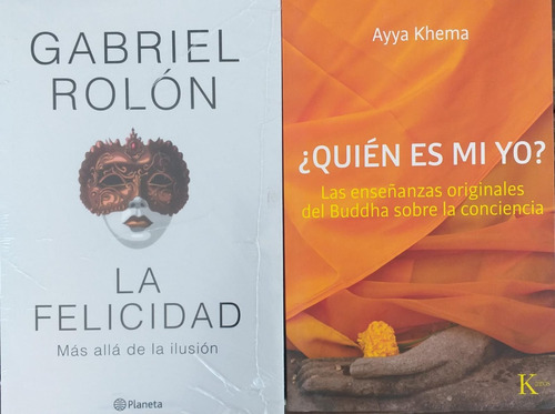 2 Libros Felicidad + Quien Es Mi Yo ? Kairós Planeta