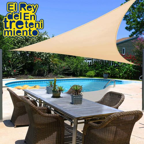 Lona Toldo Vela Triangular Filtro Uv 3,6m Sombra El Rey