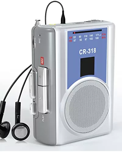 Gracioso Portable Cassette Player Recorder with Bluetooth