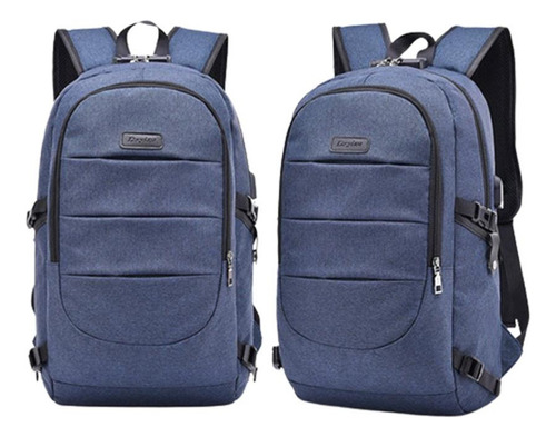 Mochila Para Hombre Con Carga Usb, Mochila De Viaje De Gran