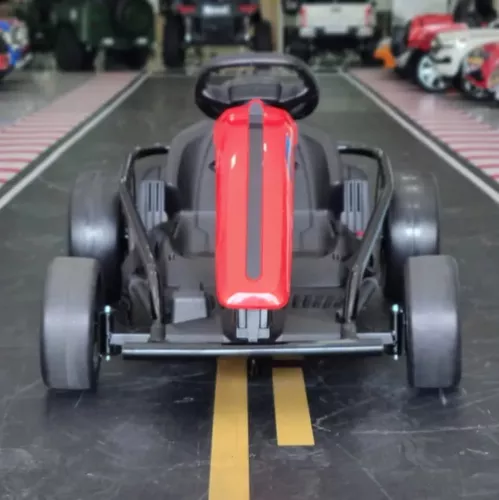 Mini Carrinho Infantil Estilo Kart Drift Elétrico Vermelho