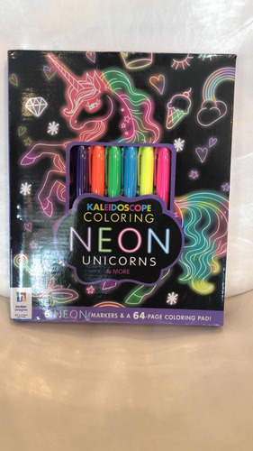 Libro Para Pintar Colorear Para Niños Con Marcadores Neón