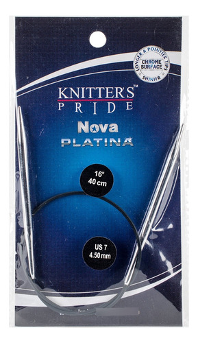 Knitter Orgullo Nova Platina Fixed Aguja Tejer Circular ; Us