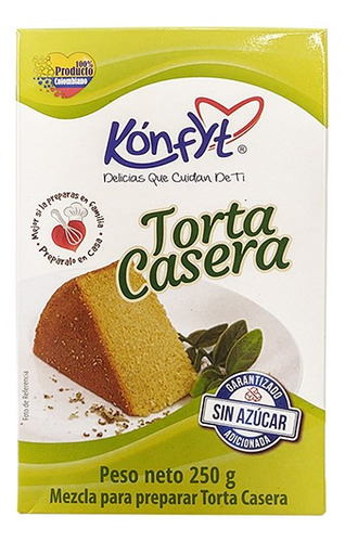Torta Casera Sin Azúcar 250g Konfyt