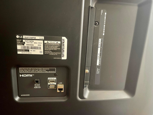Imagen 2 de 3 de Tv LG 70 Uhd 4k 70up7750 Thinq Al 2021