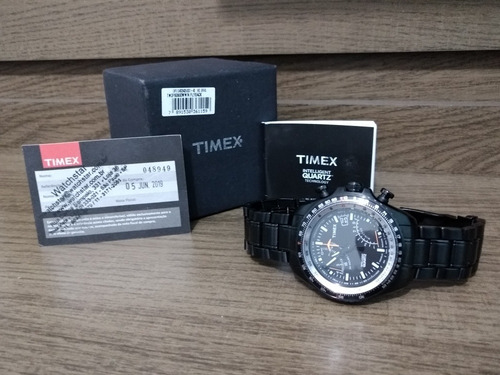 Relógio Timex Iq Aviator Fly-back Cronógrafo T2p103