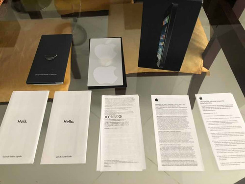 Caja Original De iPhone 5 Negra De 16gb